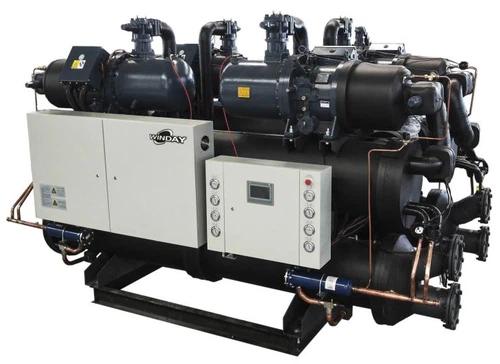 Low Temperature Water Cooled Screw Chiller , Industrial Cooling Machine Low Temperature Water Cooled Screw Chiller , Industrial Cooling Machine